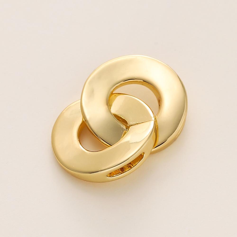 1pcs/lot 14/18K Gold Color Plated Metal Copper Necklace Clasp Connectors for DIY Jewelry Making Necklace Bracelet Accessories