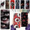 Case For Samsung A56 A36 A26 A24 A16 A14 A12 A32 A50 A70 A20E A22 A40 A34 A54 A42 A52 5G A04s A06 Cover Scary Devil Eye Pattern