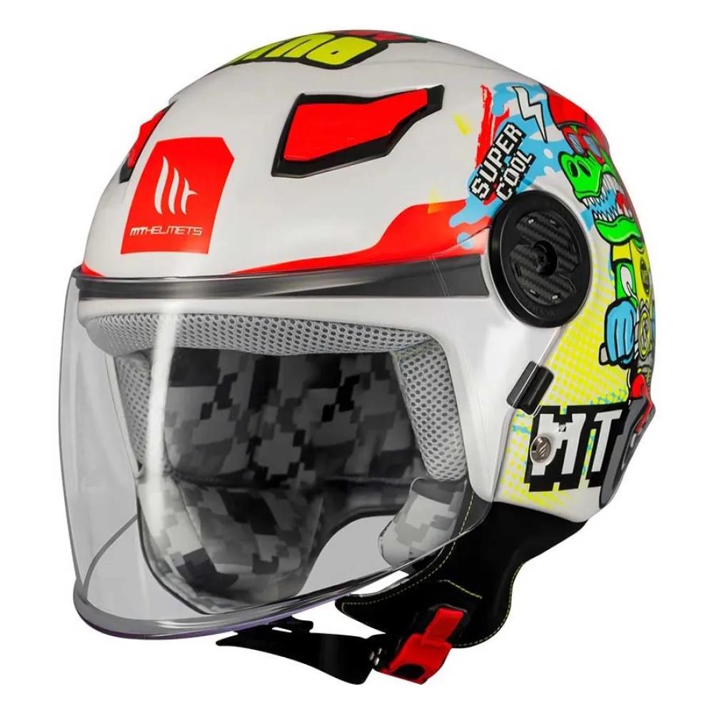 MT Helmets Открытый шлем Junior OF514 Lite Dino EU S