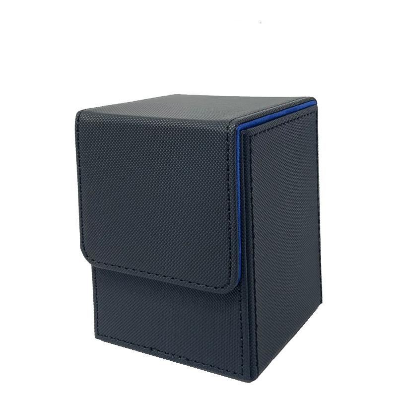 Checkered Vertical Card Box 100+Poker Storage Box Board Game Black Blue Red Green Purple Yellow White Dice Storage Box