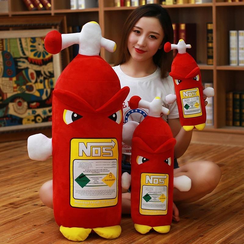 Buy Creative Plush Toy NOS Nitrous Oxide Bottle Pillow Simulation Fire Extinguisher Plush Toy at