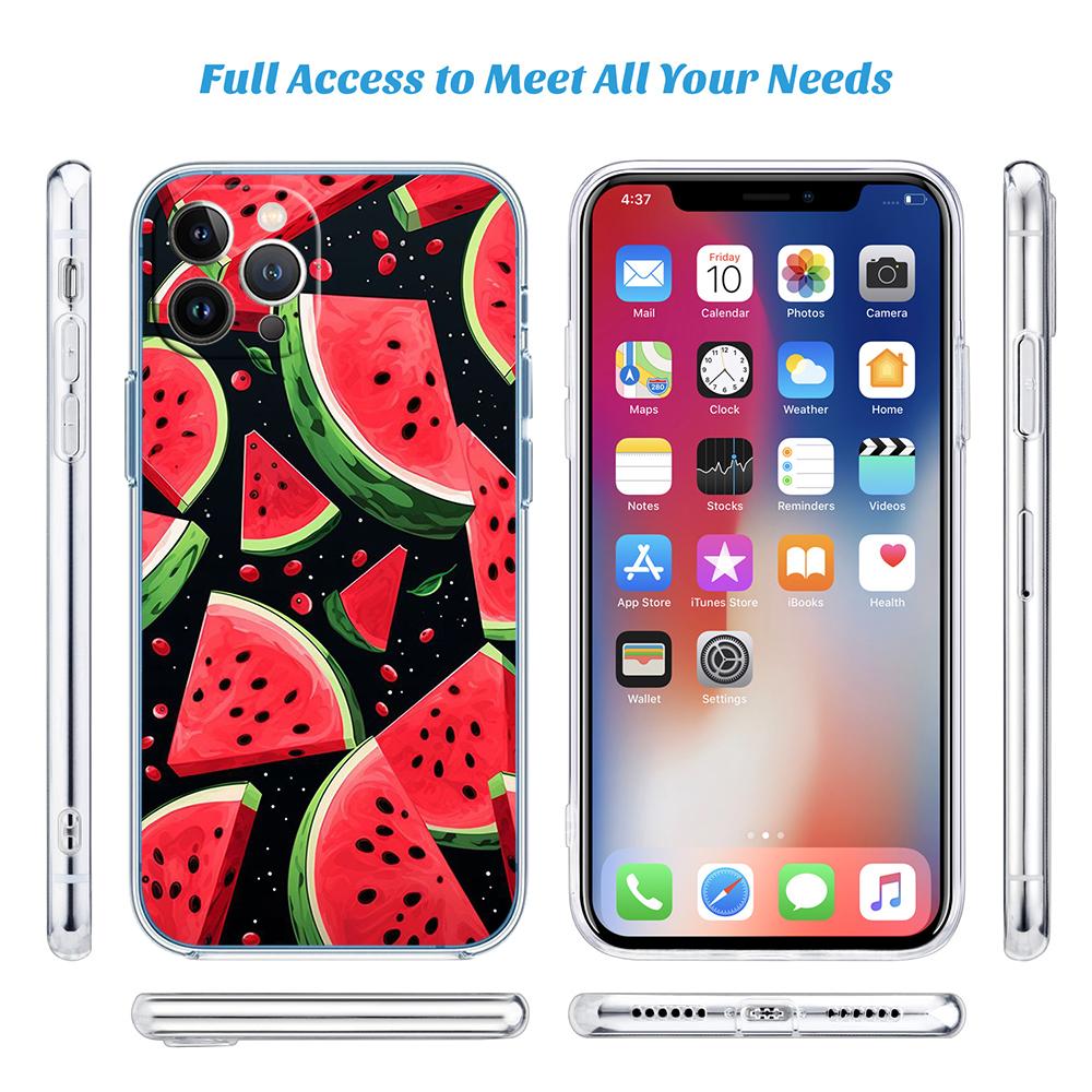 LO21 Cartoon Fruit Watermelon Case for LG K22 K30 K40 K40S K41 K42 K50 K50S K51 K51S K52 K61 K62 K71 K92 Q60 Q61 V40 V50 V60