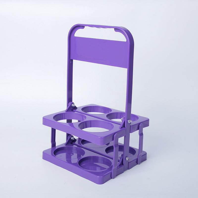 

Портативная пластиковая подставка на 6 бутылок для вина и пива с возможностью нанесения логотипа на заказ