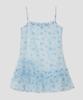 Taibseobiseu Mesh Ruffled Layered Dress [Blue]