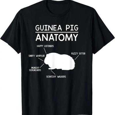 Anatomy of a Guinea Pig Clothes Cavy Outfit Gift Guinea Pig T-Shirt