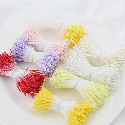 400 Fondant Stamens with Long Pointed Flower Hearts, Plaster Hairpin Accessories for DIY Ancient Style, Simulated Flower Material
