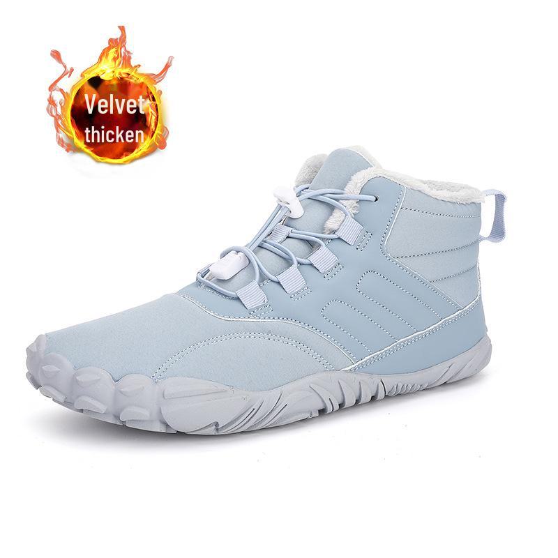 Unisex Five-Finger Outdoor Sports Cotton Shoes - Warm, Wear-Resistant, Anti-Skid Snow Boots for Couples