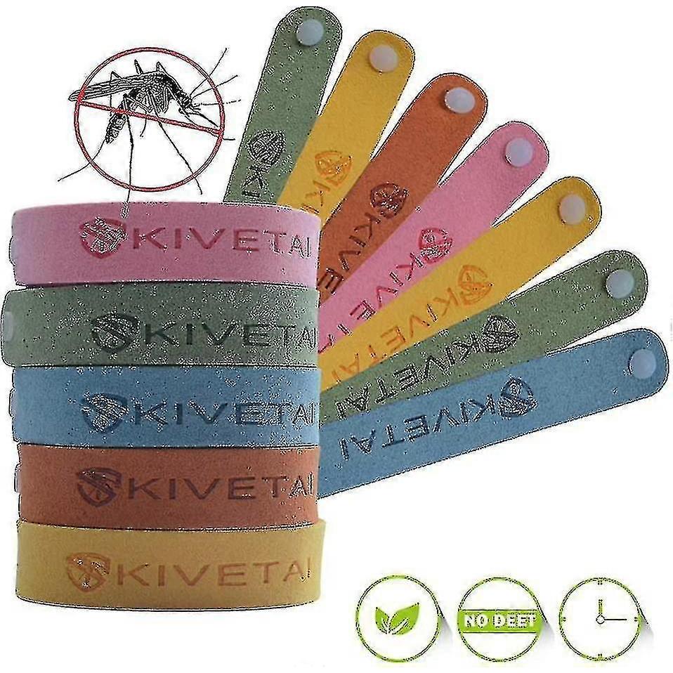 5pcs Mosquito Repellent Bracelet, Insect Repellent Bands Natural Anti Mosquito Bracelet Travel Repellent Mosquito