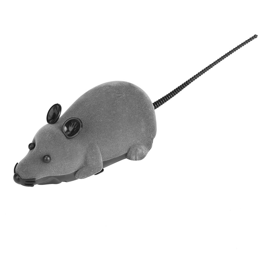 Wireless Mouse For Cat Dog Funny Rat Novelty Gift Pet Toy Remote Control Brown