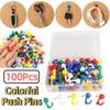 100Pcs Creative Thumb Tacks DIY Board Thumbtack Portable Decorative Studs  Photo Wall Decor