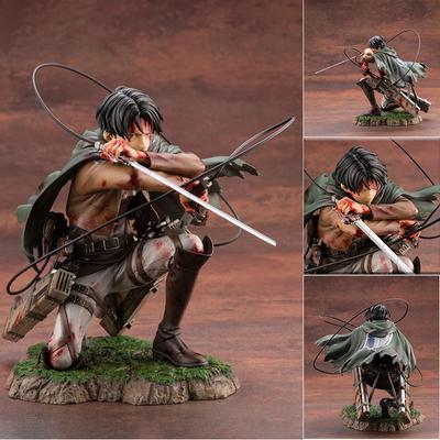 16 Cm Anime Statue Attack On Titan Artfx J Levi Renewal Package Ver. PVC Action Figure Anime Model Toys Collectible Doll Gift