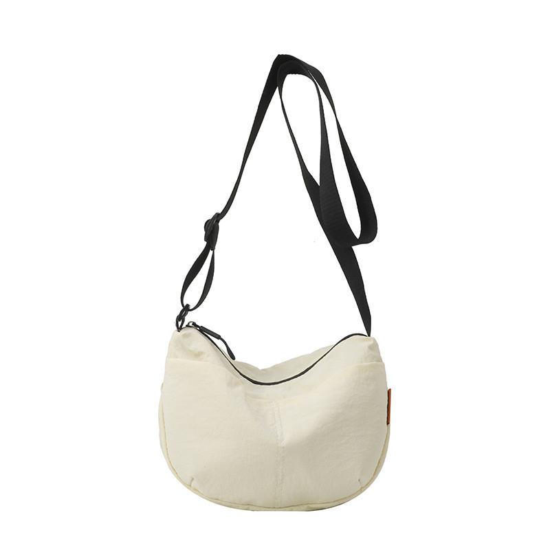 Nylon Casual Crossbody Bag For Women With Zipper Closure And Internal Pocket