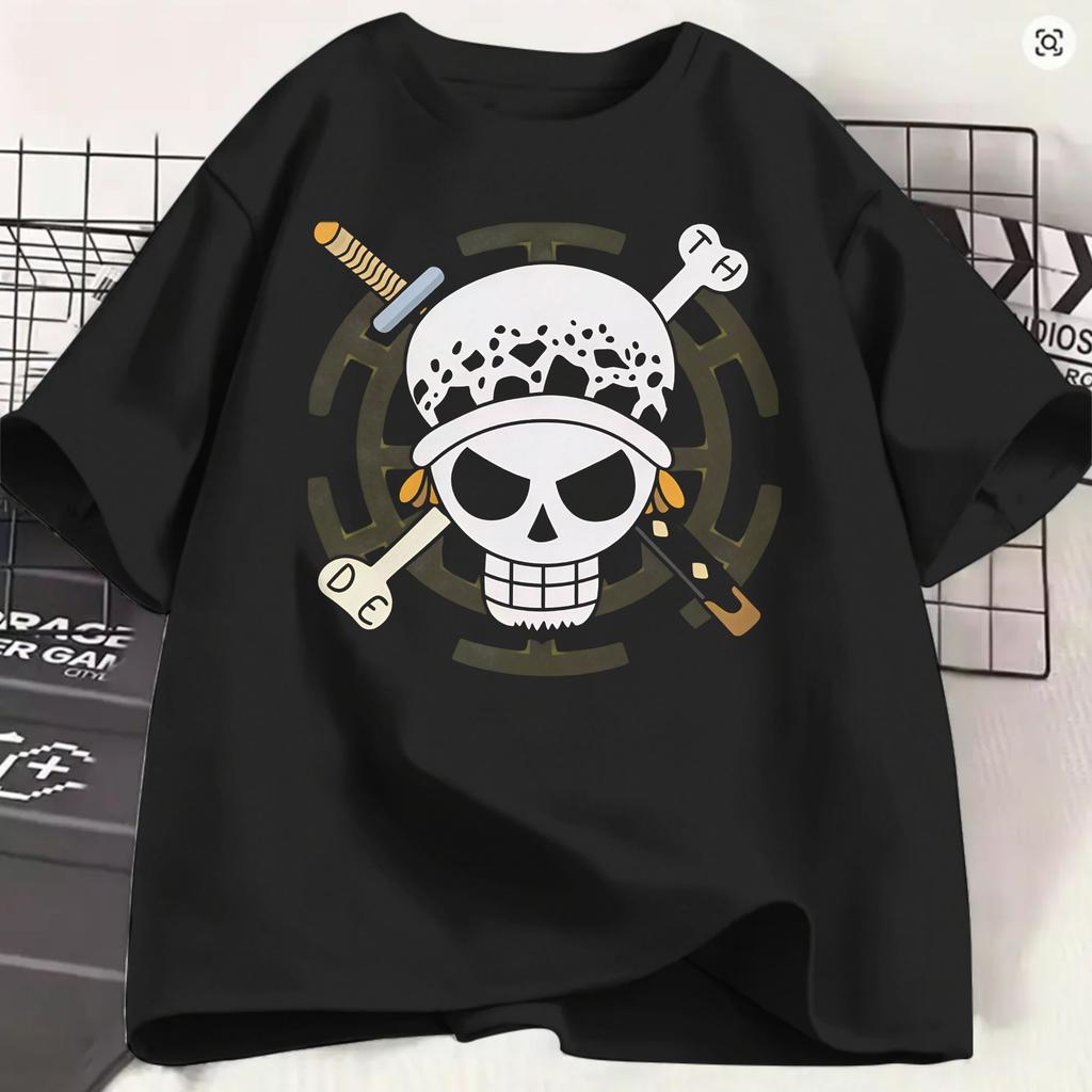 Ones Pieces Anime T Shirt Summer Fashion T Shirts Unisex 100 Cotton Comfortable Plus Size Top Tees Shortsleeve Vintage Tshirt