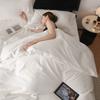 Solid Simple 100% Long-staple Cotton Bedding Set New Soft Skin-friendly Queen Duvet Cover Set with Sheet Quilt Cover Pillowcases