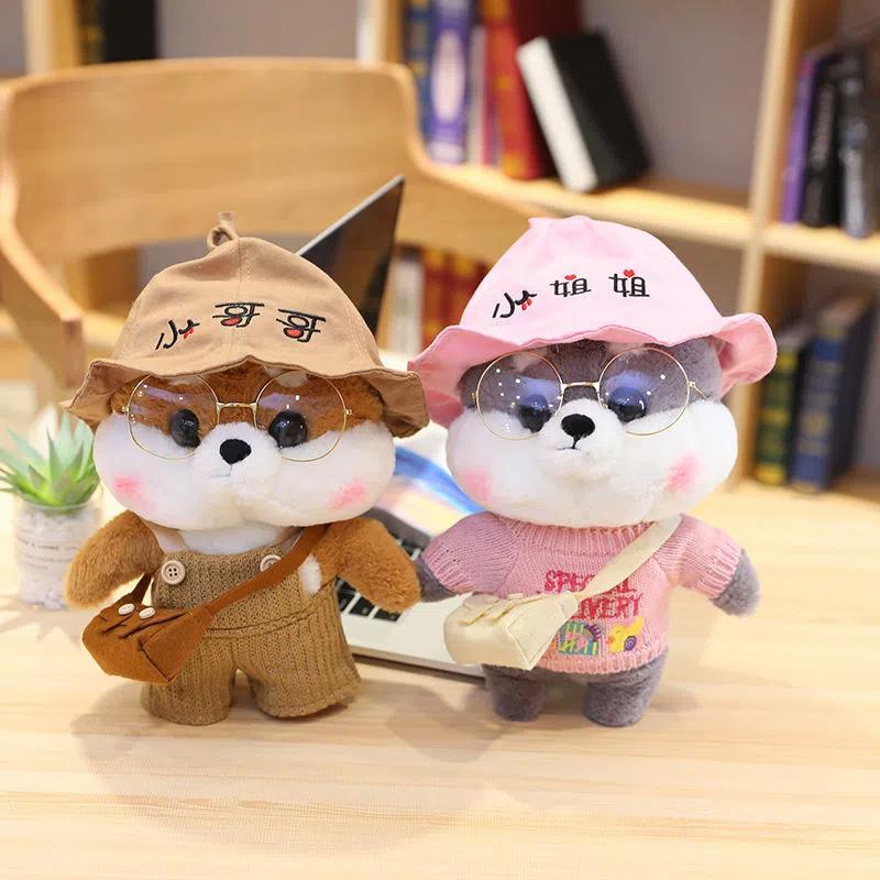 Net Red Shiba Inu Doll Husky Plush Comfortable Toy Puppy Doll Pillow Cute Ragdoll Girl Birthday Gift