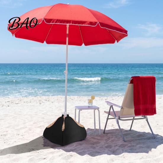 Portable Sand Weight for Parasol Beach Umbrella Base Weight, Fillable Bag Oxford Cloth Sandbag Heavy Duty Stand Outdoor Patio Garden Umbrellas Camping