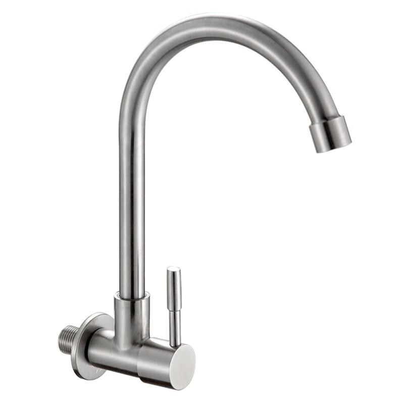 Hanggong Stainless Steel Single Cold Wall-Mounted Faucet