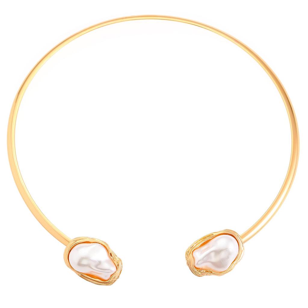 Baroque Pearl Jewelry Set: Necklace, Earrings, Ring, Bracelet, Choker for Women