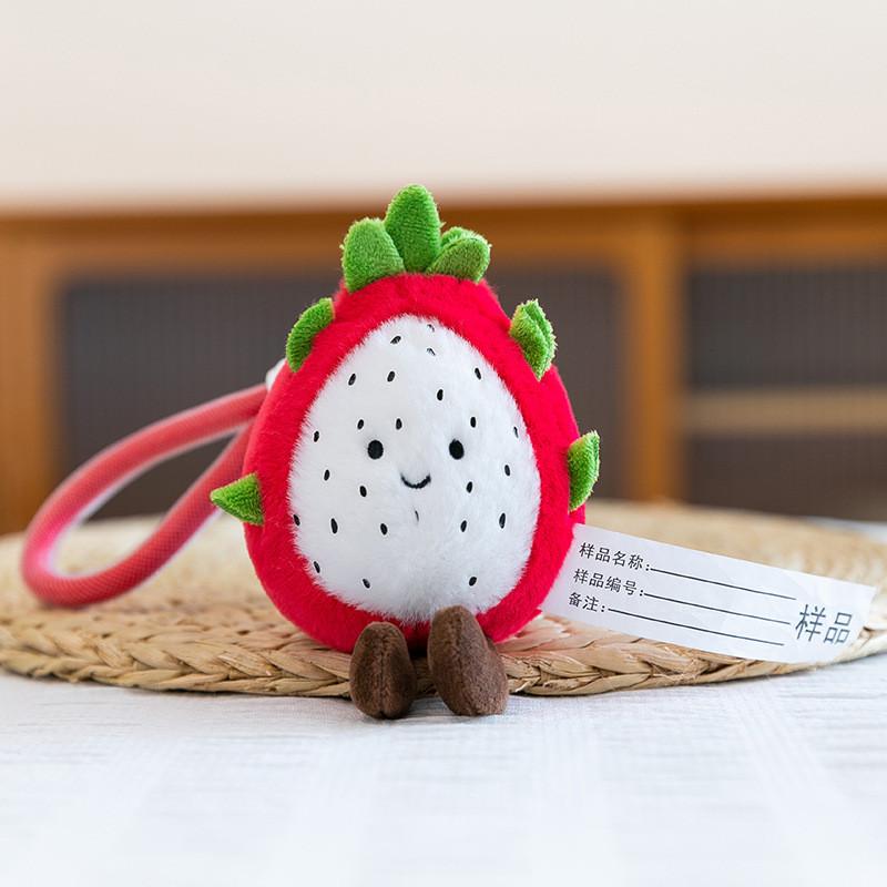 Cuter Coconut Mango Tangerine Fruit Plush Keychain With Soft Pp Cotton For Kids And Gift Enthusiasts