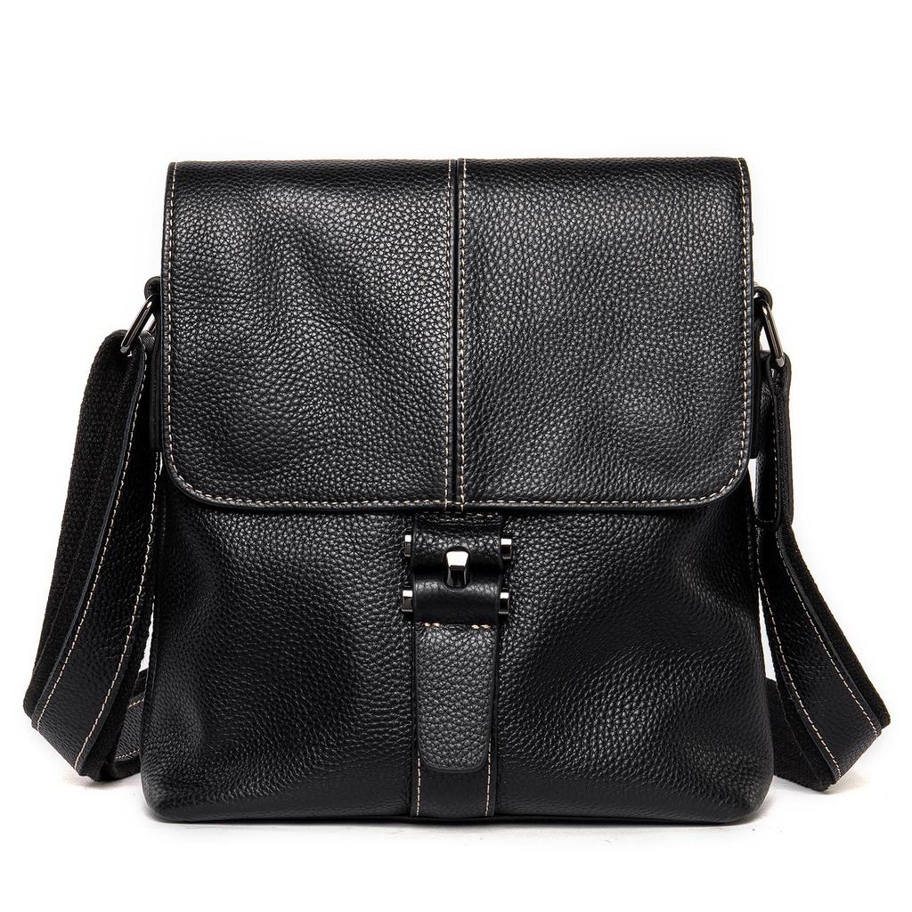 Malunt Men's Vintage Leather Crossbody Bag