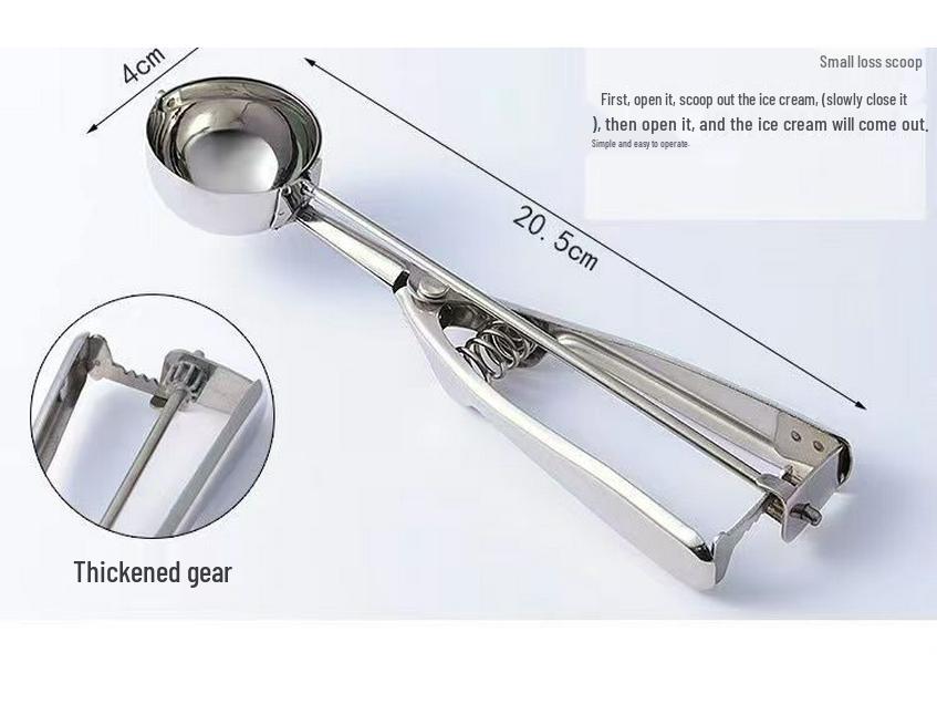 Stainless Steel Ice Cream Scoop & Spade – Customizable Fruit and Ice Cream Scooper