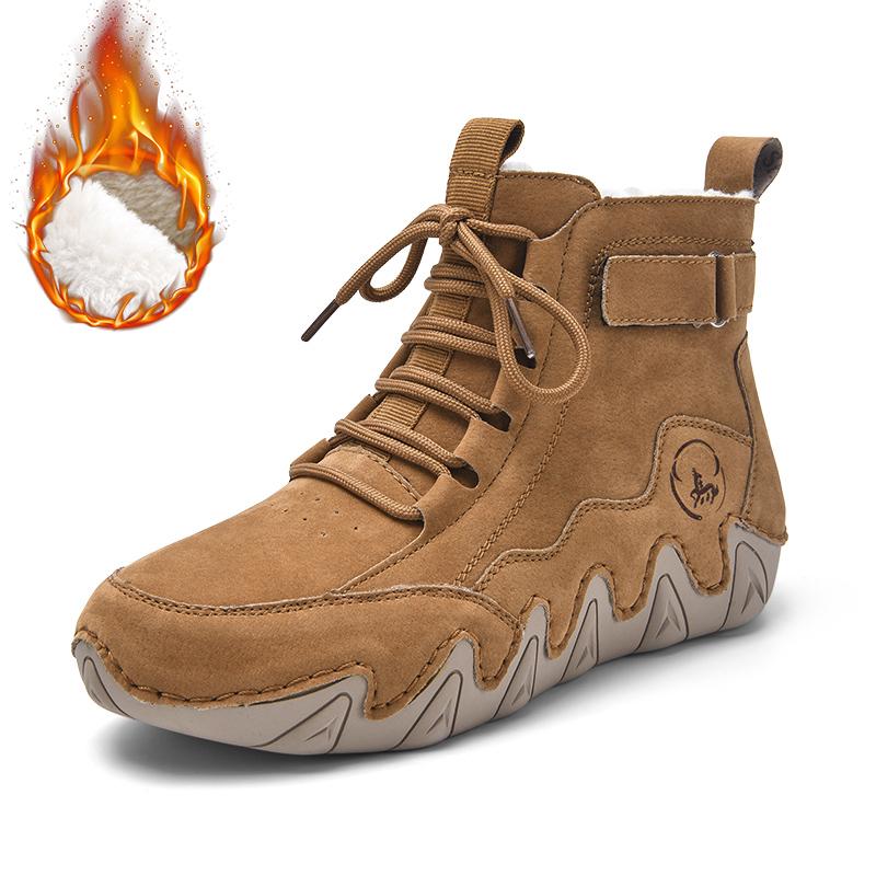 Luxury Brand Women Ankle Boots Designer Warm Women Snow Boots with Fur Non-slip High Top Work Shoes Comfortable Cotton Boots