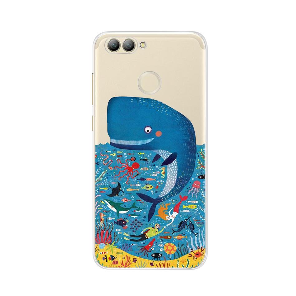 For Huawei Nova 2 Case Silicone Soft TPU Cute Cat Phone Cases For Huawei Nova 2 Nova2 Case Cover For Huawei Nova 2 PIC-LX9 Funda