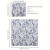 20pcs/Set Disposable Retro Blue Flower Printed Decoupage Napkins 13x13inch, Suitable for Weddings, Birthdays, Holidays