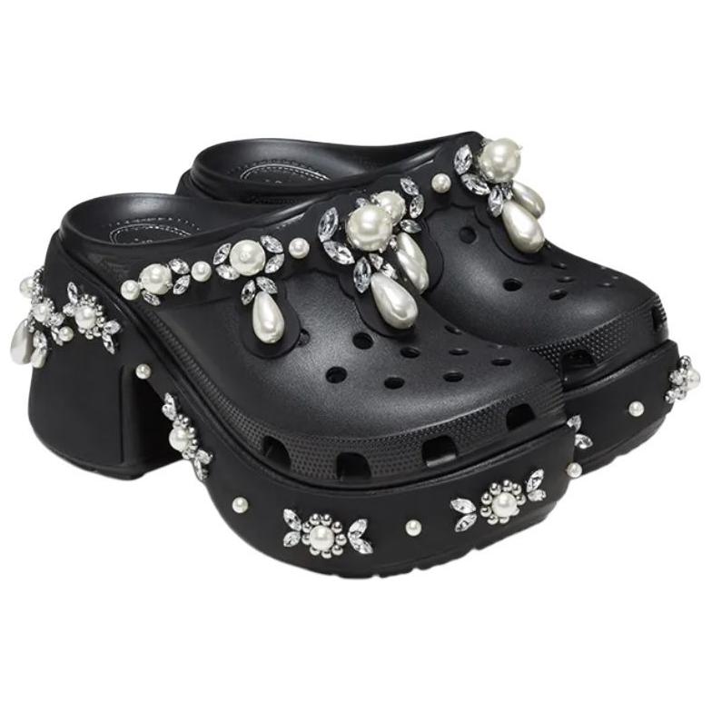Crocs Zueco Siren Simone Rocha con Pinchos Negro Mujer 210646-001