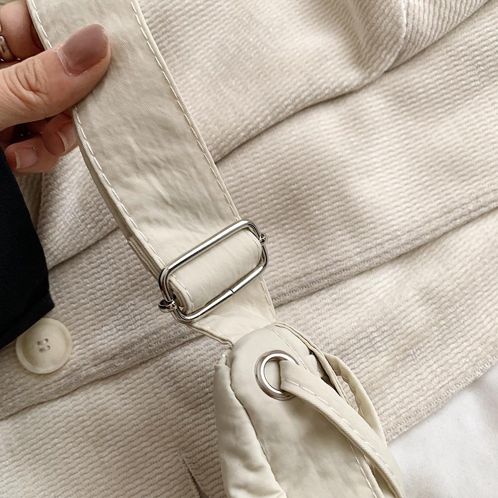 Women Fashion Shoulder Bag Large Capacity Crescent Crossbody Bag Adjustable Strap Daily Messenger Bag Simple Satchel Bag