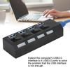 High Speed USB3.0 Splitter 4 Port USB Hub Switch Expansion Port with Power Supply