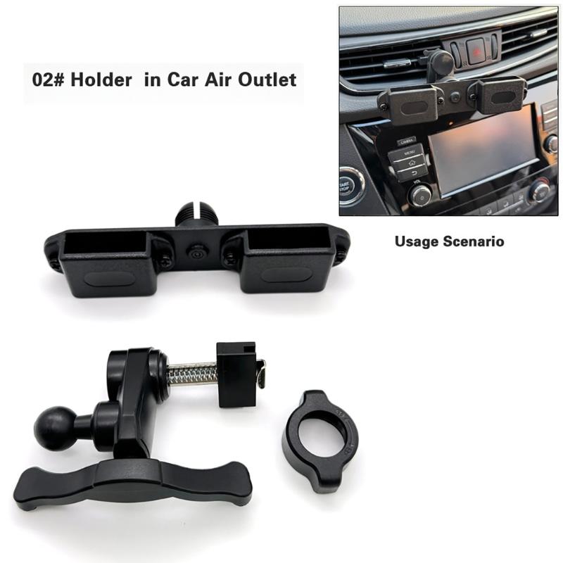 KFZ-Halterung für zwei Funkgeräte Universelle Fahrzeughalterung Halterständer Walkie-Talkies Autohalterung für Kommunikationsgeräte