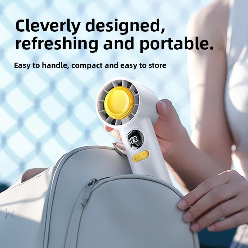Handheld Portable Usb Fan With Rechargeable Battery For Personal Cooling And Makeup Styling
