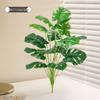 Small Monstera Artificial Plant for Indoor Decor - Potted Decoration for Offices, Living Rooms, and Desktops