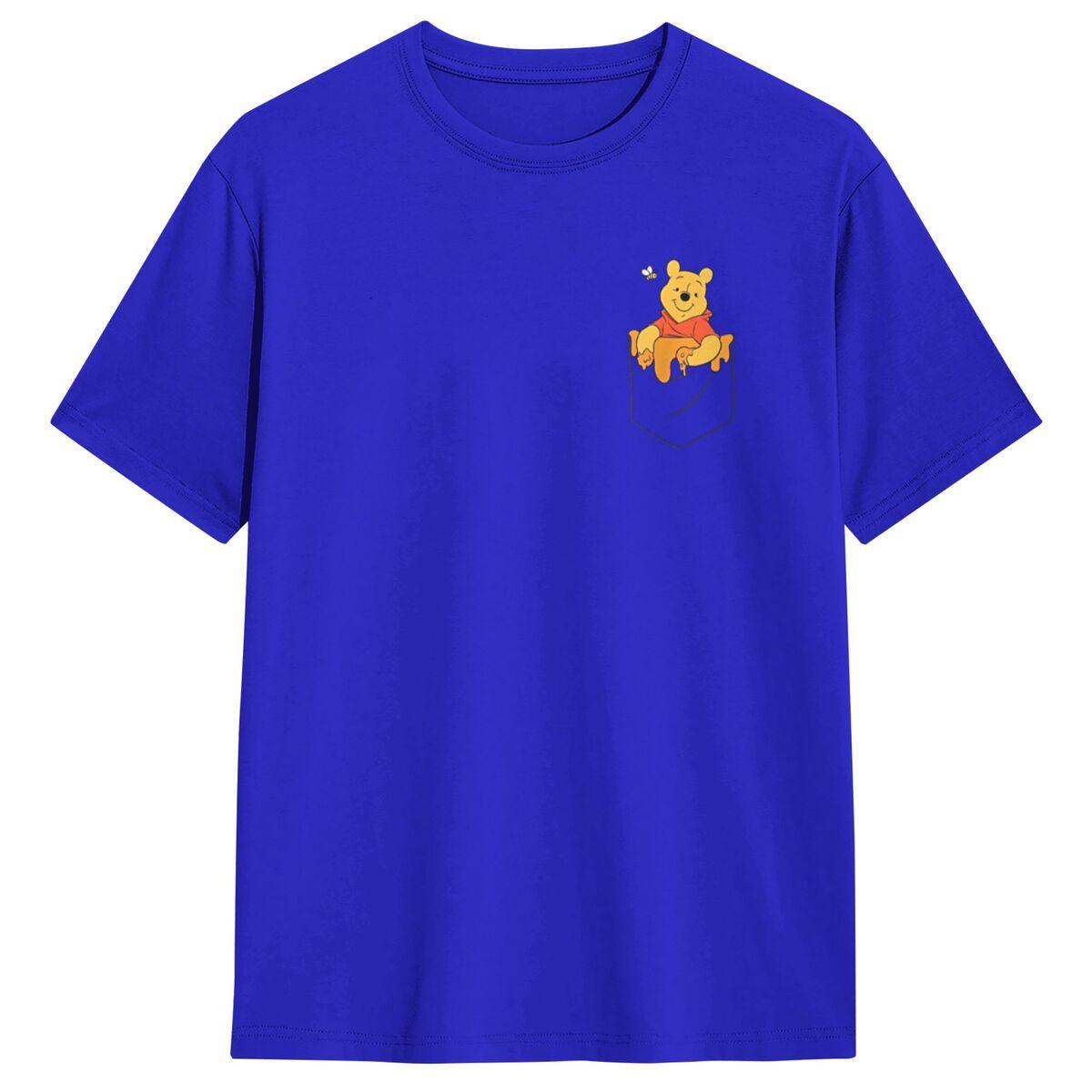 

Вінні Пух Мед у моїй кишені Футболка Літні футболки 100% бавовна Хараджуку Футболка для чоловічого короткого рукава Повсякденний одяг 4XL