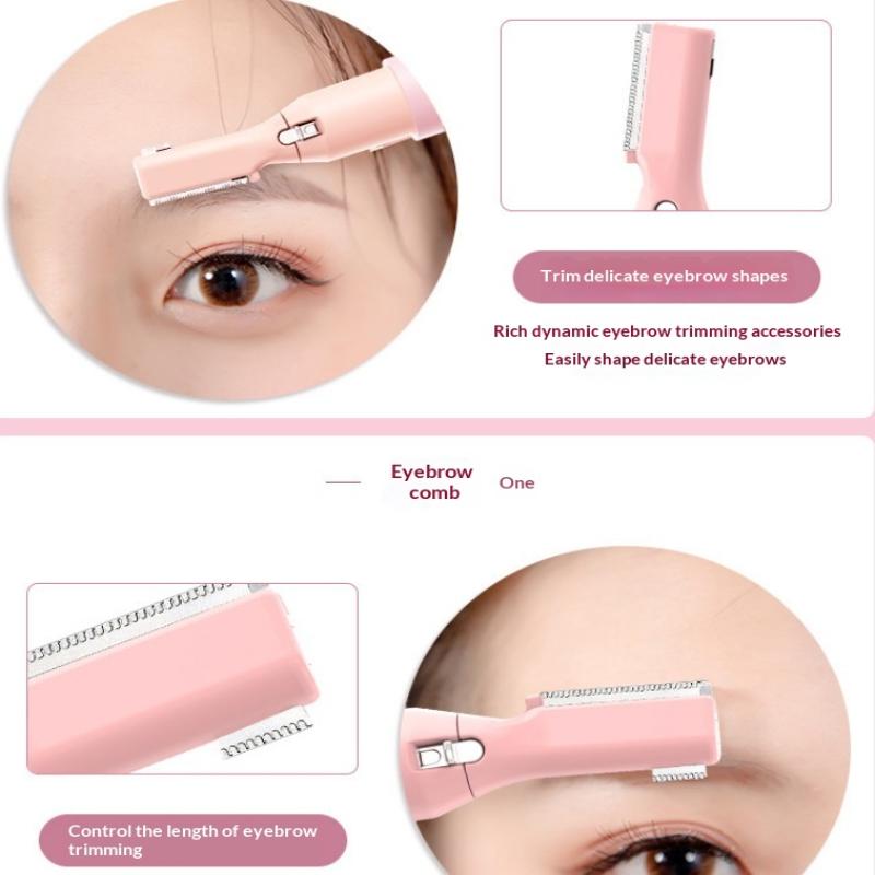 Electric Eyebrow Trimmer Razor Brow Shaping Portable Shaving With Duals Cutter Head Design Washable Hair Trimmer Razor Tools