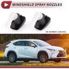2pcs Windshield Washer Nozzle for Cadillac SRX for Cadillac SRX Front Windshield Spray Nozzles Wiper Spray Washer Jet No.25823361 Black Plastic