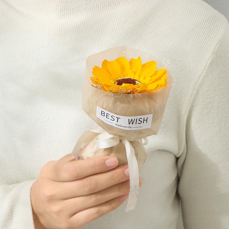 

Mini Pocket Artificial Soap Bouquet Fake Rose Flower Valentine S Day Mother S Day Festival Surprise Gift For Home Decoration A6