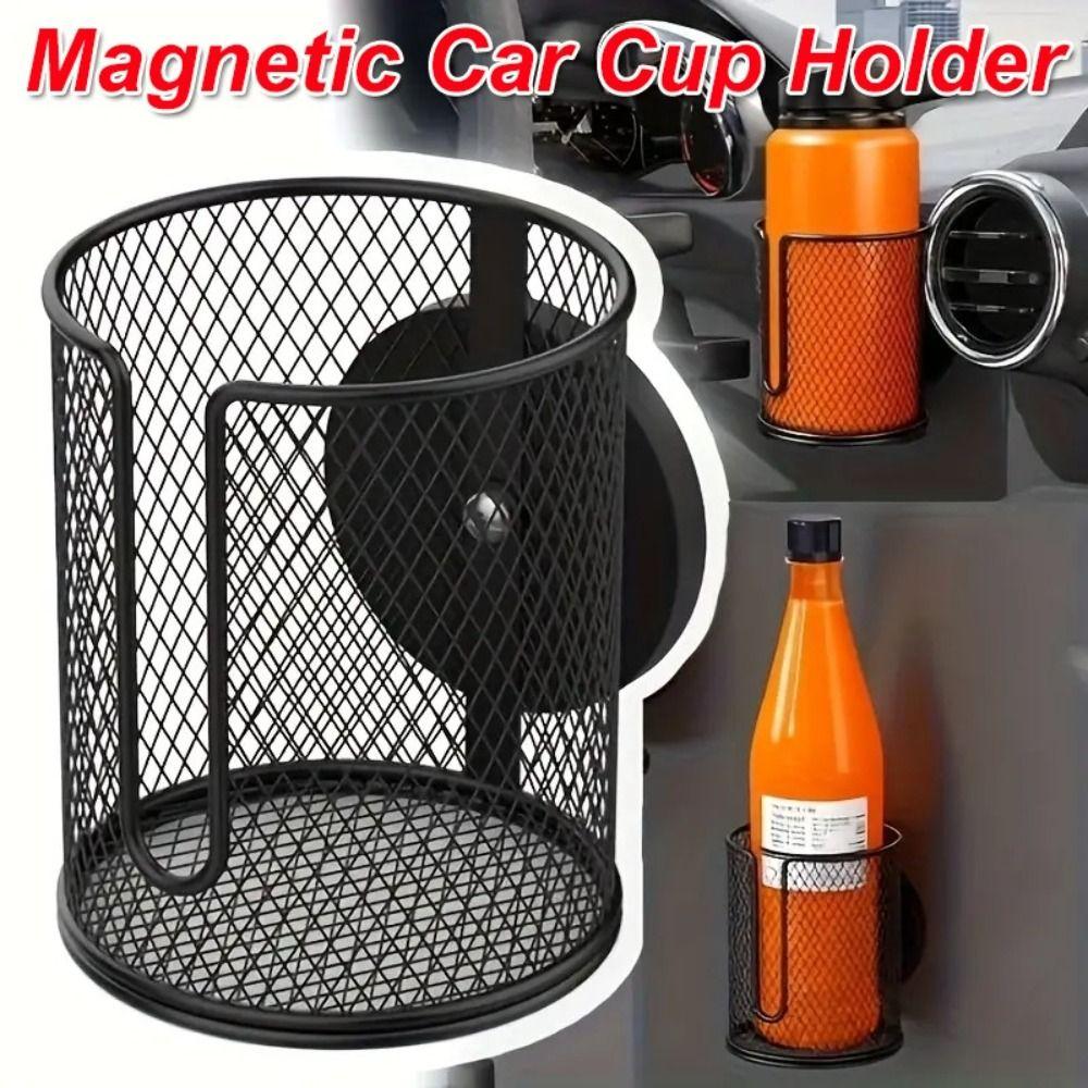 Anti Fall Magnetic Cup Holder Fully Covered Drink Holder Magnet Magnetic Car Cup Holder  Mower