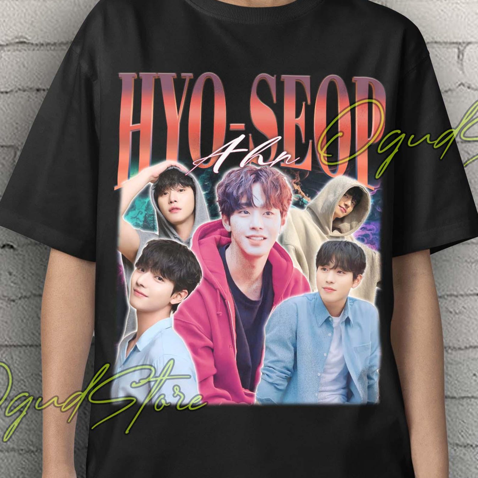 Футболка с Ahn Hyo-seop, Рубашка Ahn Hyo Seop, Ретро-футболка Ahn Hyo Seop, Футболка с Ahn Hyo Seop из дорамы, Рубашка Ahn HyoSeop из дорамы, Свитер Ahn Hyo Seop 2XL