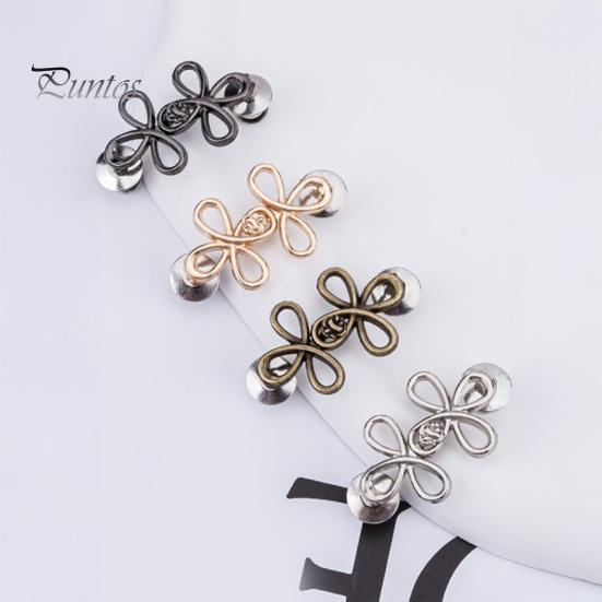 Metal Waist Buckle Six-Leaf Pants Tightener Button, Detachable Loose Jeans Button Pin, No Sewing Required Clothing Accessories Adjuster