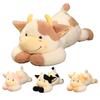Cute Plush Cow Pillow Toy For Girls To Sleep On Bed