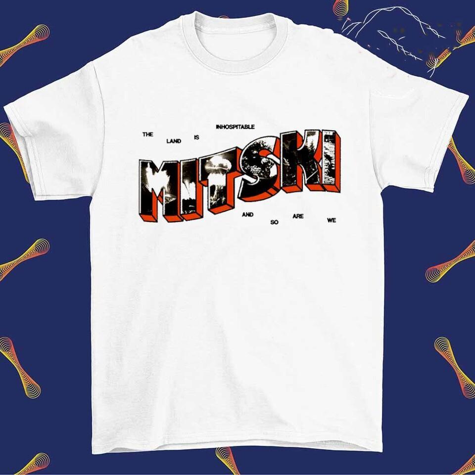 Винтажная футболка Mitski Белая Хлопок Тяжелый Хлопок Все Размеры Мужская Женская Унисекс XL