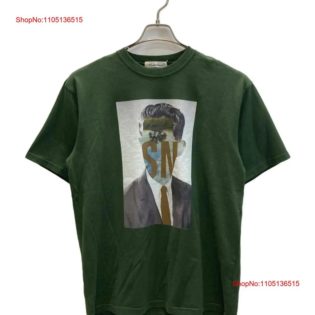 UNDERCOVER Print T Shirt Size 3 Green Men UC2D3805 Vintage Washed Breathable Soft Versatile Fashion Streetwear