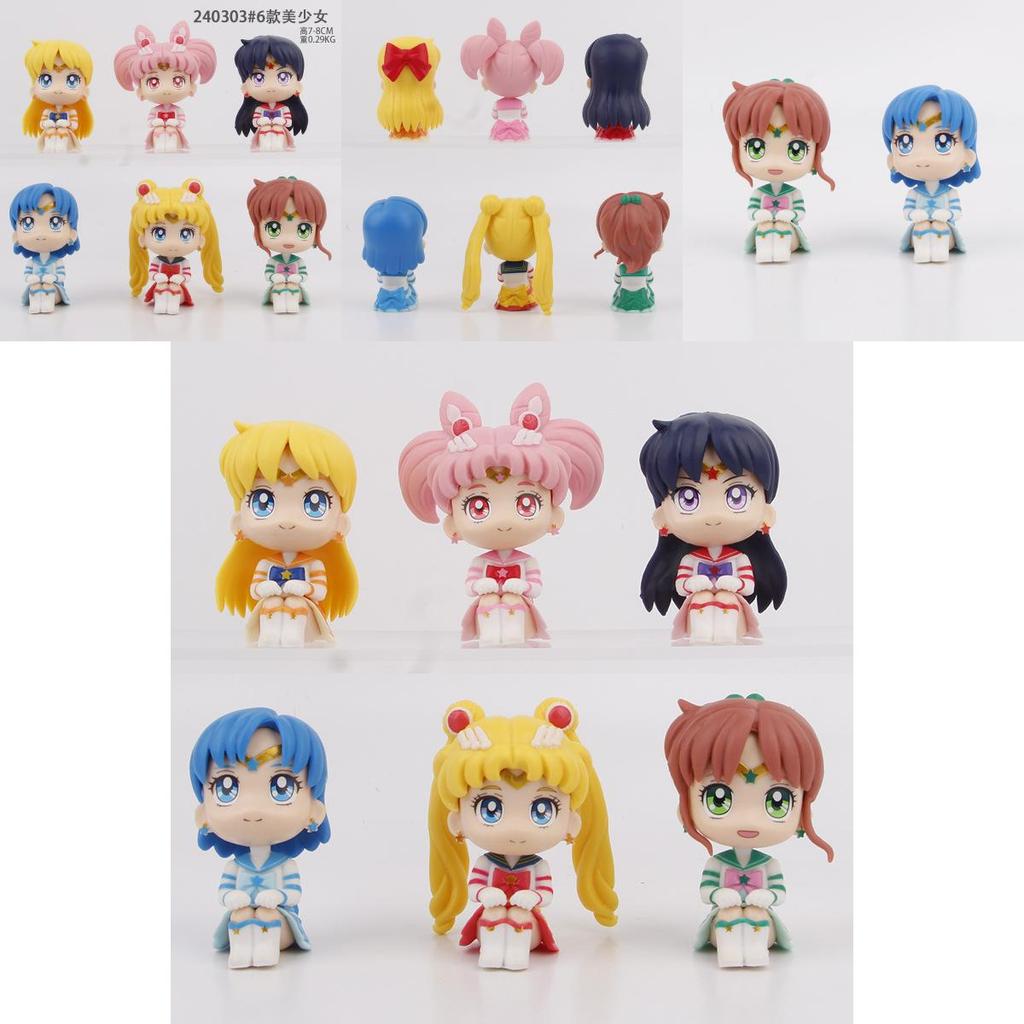 Usagi Tsukino Sitting Pose Pvc Figure Adorable Anime Car Decoration