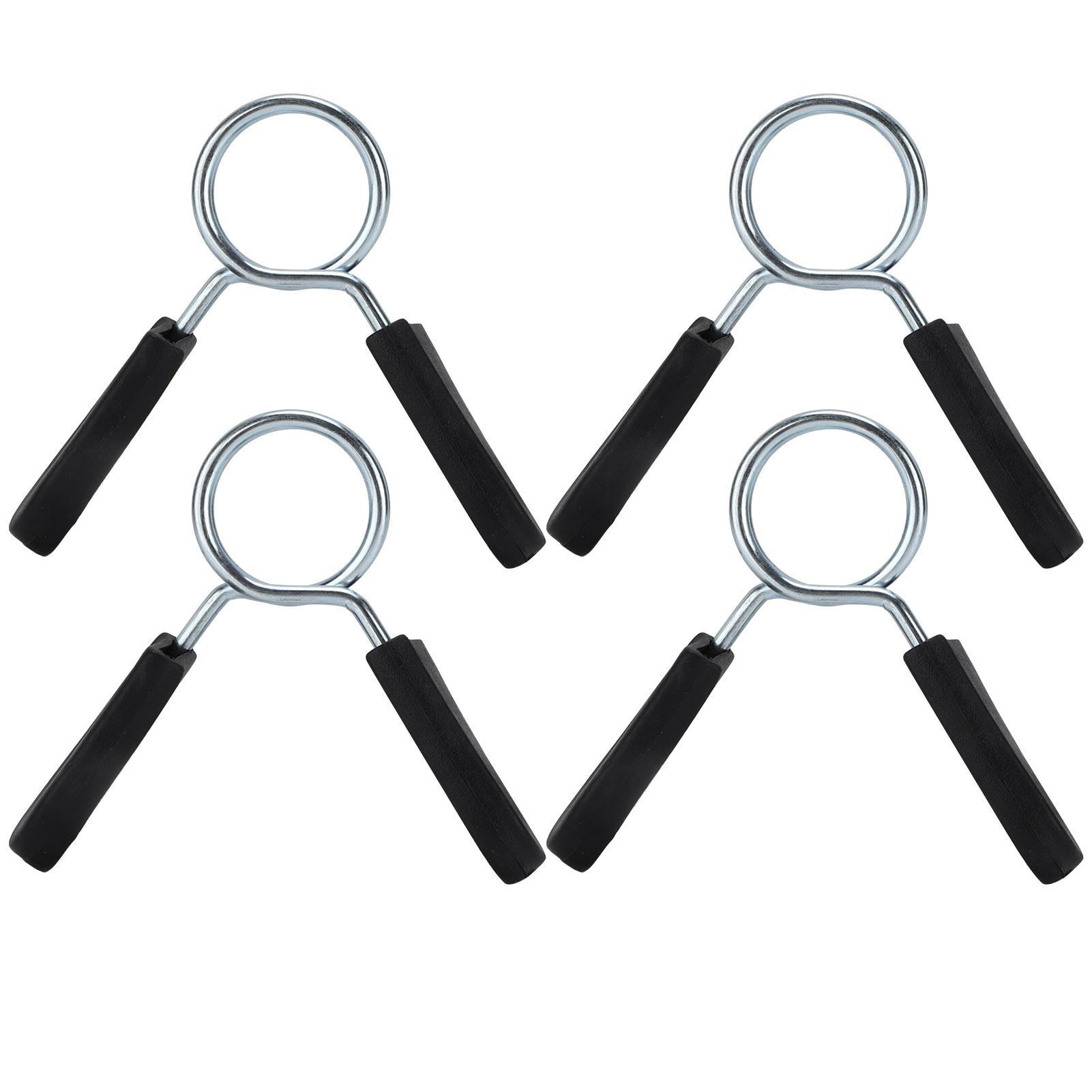 4Pcs Barbell Clamp Spring Collar Clip Gym Weight Dumbbell Spring Lock Standard Lifting Kit