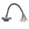 Cable de diagnóstico automotriz OBD2 hembra a cable DIY de colores de 30 cm, tipo terminal OBD2, conector OBD 2
