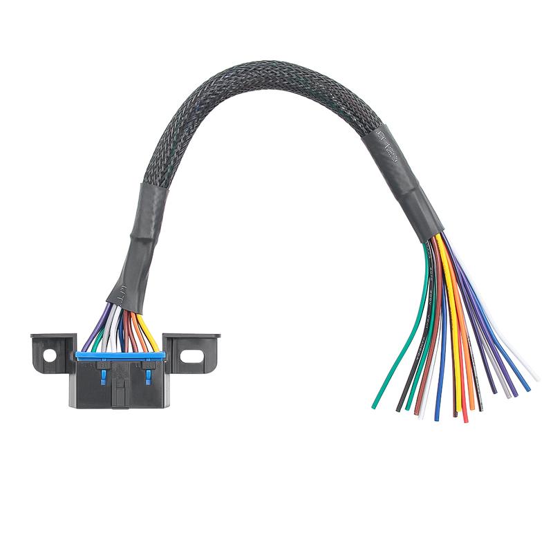 Cable de diagnóstico automotriz OBD2 hembra a cable DIY de colores de 30 cm, tipo terminal OBD2, conector OBD 2