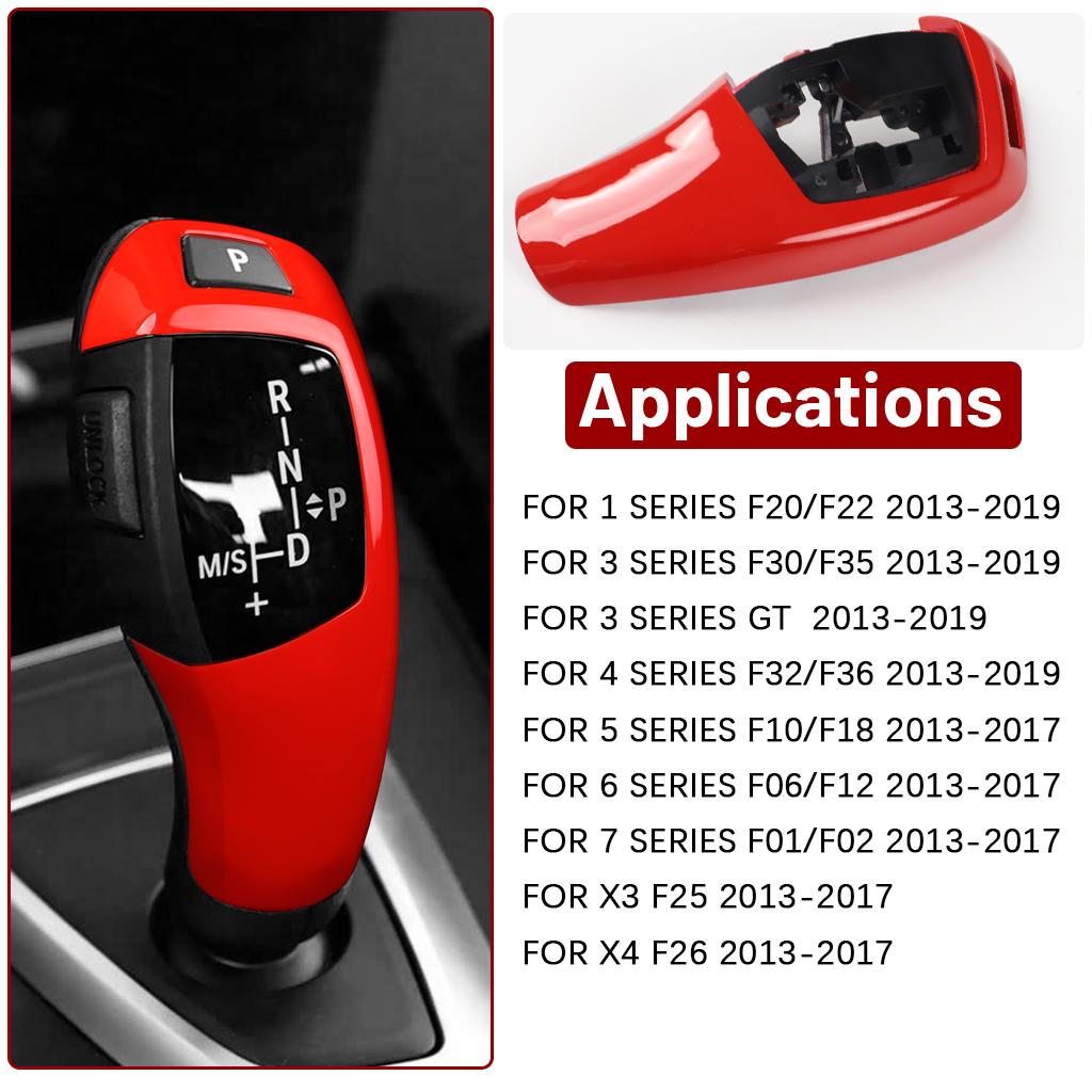 Car Gear Shift Knob Cover Auto Gear Knob Shift Lever Cover Replacement For Bmw F30 F31 F32 F33 F34 F36 F07 F10 F11 F06 F12 F14