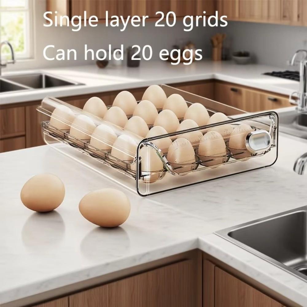 Transparent Egg Holder Double Layer Egg Container Creative Egg Preservation Box  Fresh Keeping